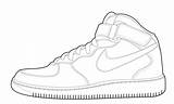 Nike Force Yeezy Coloringhome Sheet Af1 Dory Hunky sketch template