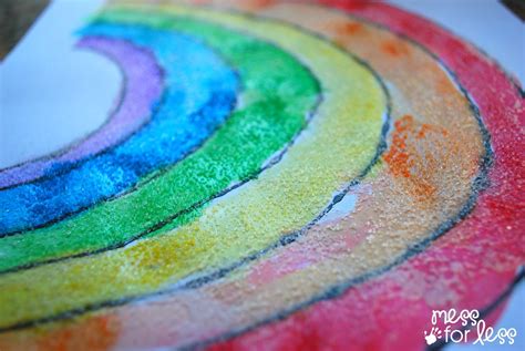 rainbow craft black glue  salt watercolor rainbow mommy blogs