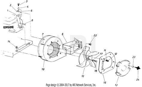 mtd    leaf blower  parts diagram  blower assembly