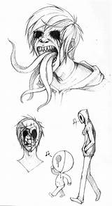 Eyeless Jack Creepy Creepypasta Drawings Anime Things Dark Sketches Drawing Coloring Jeff Scary Pages Killer Stories Cool Toby Pins Pasta sketch template