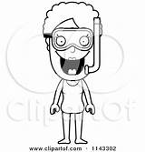 Granny Clipart Snorkel Senior Gear Woman Cartoon Thoman Cory Vector Outlined Coloring Royalty 2021 sketch template