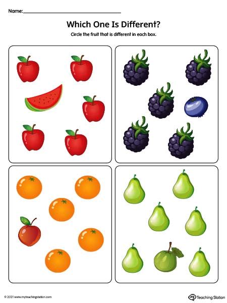 fruits color myteachingstationcom