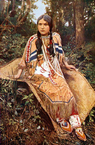 Ojibwa Native American Americans Chippewa Indian Native American Girls