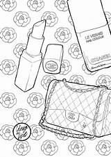 Coloring Pages Makeup Chanel Print Printable Colouring Adult Spa Coloriage Coco Drawing Color Barbie Coloriages Getcolorings Getdrawings Books Cosmetic Pubs sketch template