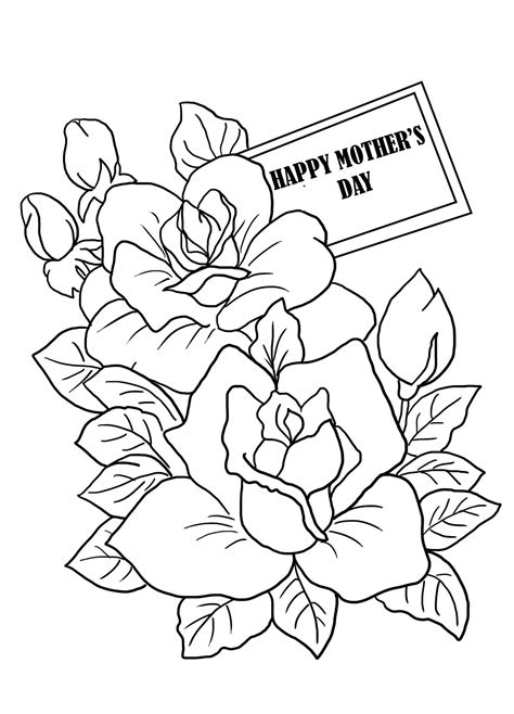 mothers day colouring coloring coloringpages