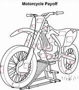 Payoff Motorcycle sketch template