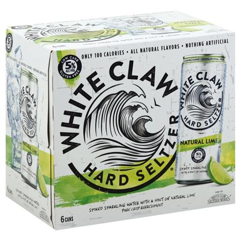 white claw natural lime   fl oz  food lion instacart