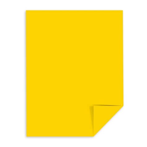 solar yellow     lb gsm  sheets colored cardstock astrobrights