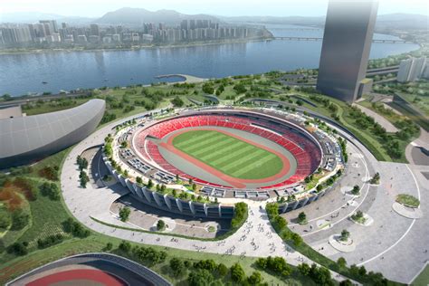 winning design revealed   complex  seouls olympic stadium