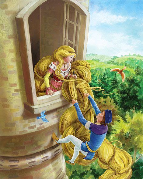 Rapunzel In The Tower Rapunzel Book Fairytale Illustration Grimm