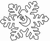 Snowflake Coloring Pages Kids Snowflakes Drawing Printable Colouring Cartoon Template Clipart Cute Color Preschoolers Print Snow Sheet Simple Printables Clip sketch template