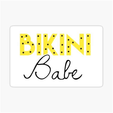Bikini Babe Stickers Redbubble