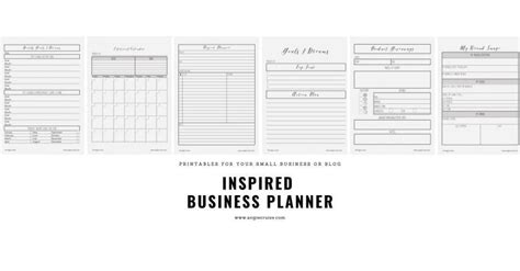 small business planner bundle printable planner printables