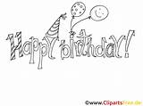Geburtstag Kleurplaat Verjaardag Gelukkige Compleanno Clipartsfree sketch template