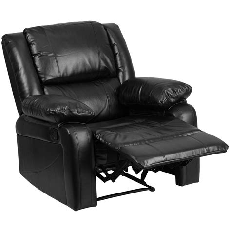 black leathersoft recliner