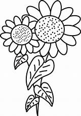 Sunflower Coloring Pages Printable Print Colouring Sun Clipart Color Sunflowers Clip Bouquet Flowers Library Fancy Online Getdrawings Colornimbus sketch template
