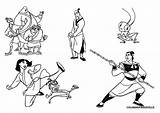 Mulan Mushu Popular Coloringhome sketch template