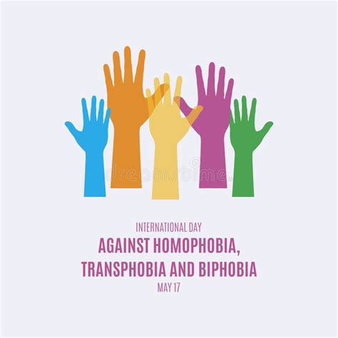 international day against homophobia transphobia and biphobia vector