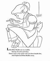 Coloring Nursery Miss Little Rhymes Muffet Pages Goose Mother Rhyme Printables Kids Printable Colouring Preschool Bluebonkers Sheets Color Clipart Getcolorings sketch template