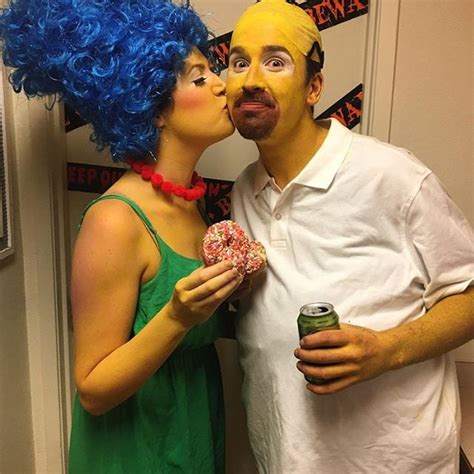 Marge And Homer Simpson Halloween Couples Costume Ideas