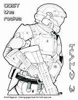 Halo Chief Master Coloring Pages Getcolorings sketch template