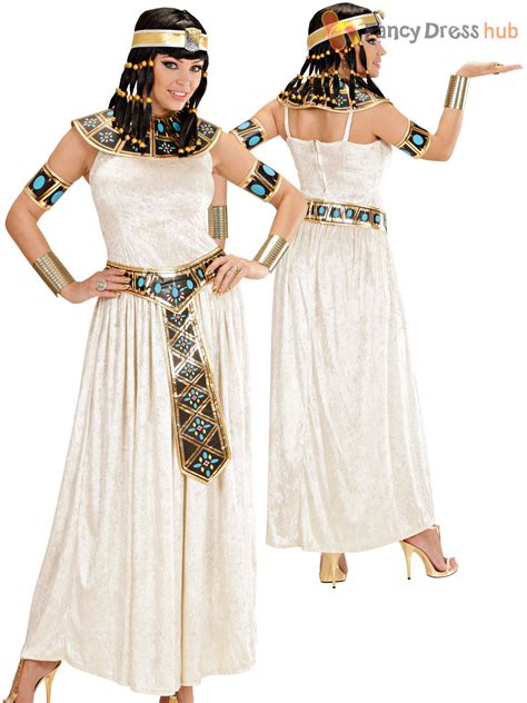 ladies egyptian empress costume adults cleopatra fancy dress goddess outfit