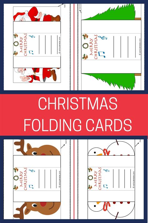 foldable christmas popup cards astoldbymom  printable christmas