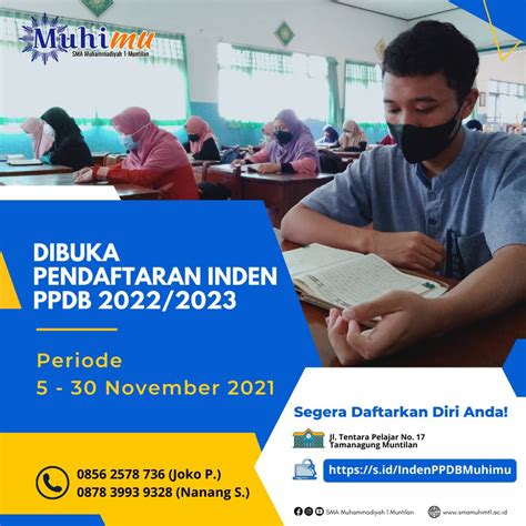 Ppdb 2022 2023 – Sma Muhammadiyah 1 Muntilan