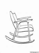 Coloring Chair Rocking Pages Getcolorings Getdrawings Rocker Colorings sketch template