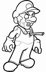 Mario Coloring Pages Zombie Super Cartoon Christmas Zombies Halloween Printable Jalapeno Color Disney Kids Colouring Kart Scary Bros Getcolorings Print sketch template