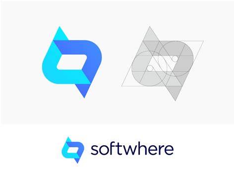 logos  software  web services  shown  blue white
