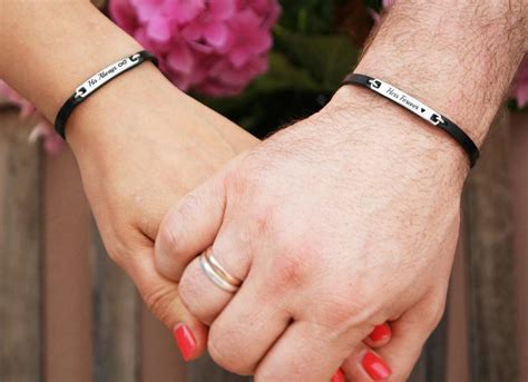 Always And Forever Matching Couple Bracelets Leather Bracelet His And