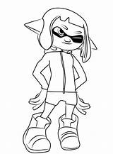 Splatoon Coloring Pages Agent Printable Drawing Draw Kids Print Color Step Bestcoloringpagesforkids Protagonist Sheets Tutorials Nintendo Games Character Popular Visit sketch template