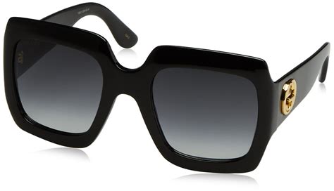 Gucci Gg0053s Oversize Square Sunglasses 54 Mm Piercing Sun