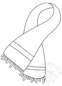 wool scarf coloring page coloring page