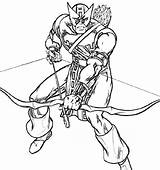 Coloring Pages Hawkeye Ages Momes Tresor Fr Via sketch template