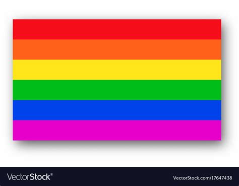 rainbow flag lgbt symbol royalty free vector image