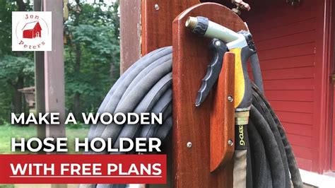 How To Make A Wooden Hose Holder Free Design Plans Youtube