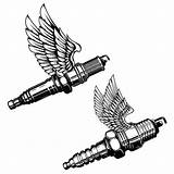 Wings Emblem sketch template