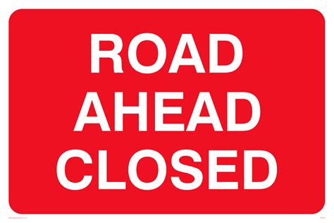 road  closed  safety sign supplies