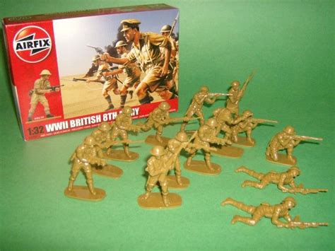 scale airfix wwii british  army plastic soldiers set