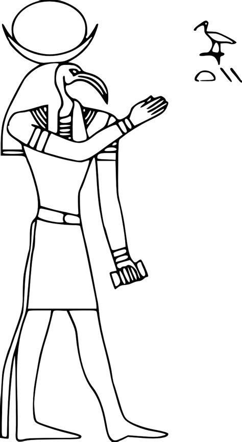 Thoth Hieroglyph Egypt Moon God Png Picpng