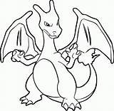 Coloring Charizard Pokemon Pages Print Comments sketch template