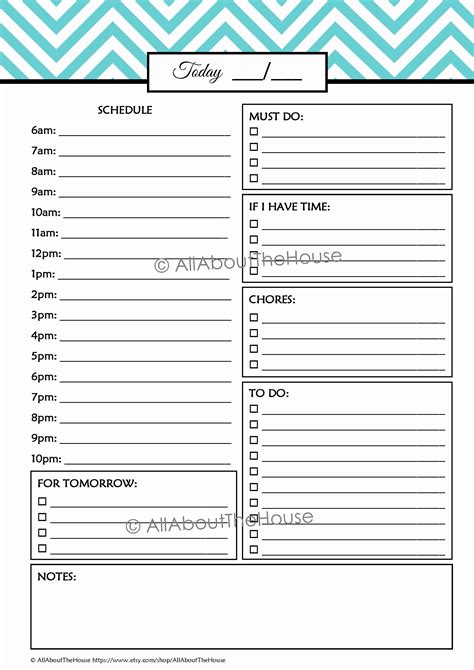 student printable planner microsoft word powerpoint keynote pages