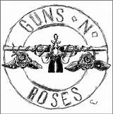 Coloring Roses Guns Logos Template sketch template