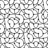 Patroon Naadloze Cirkels Abstracte sketch template
