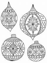 Baubles sketch template