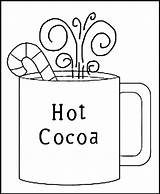 Winter Coloring Pages Printable Preschool Kindergarten Kids Hot Cocoa Season Printables Holiday Sheets Christmas Worksheets Clipart Easy Library Clip Sign sketch template