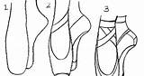 Ballet Shoes Draw Pointe Drawing Slippers Easy Ballerina Drawings Dance Coloring Pages Paintingvalley Choose Board sketch template