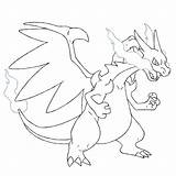 Coloring Charizard Pokemon Comments sketch template